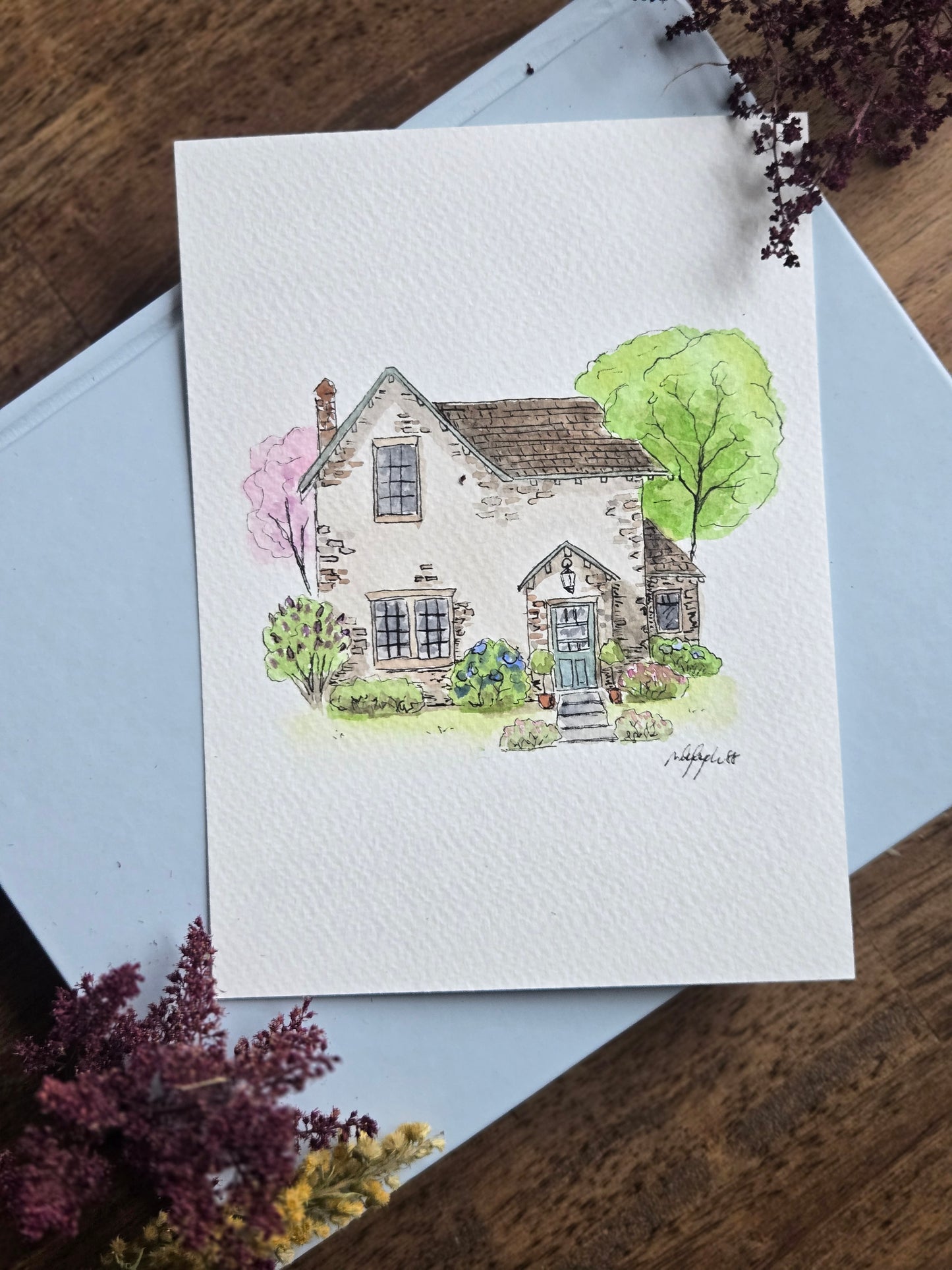 House Original Watercolor