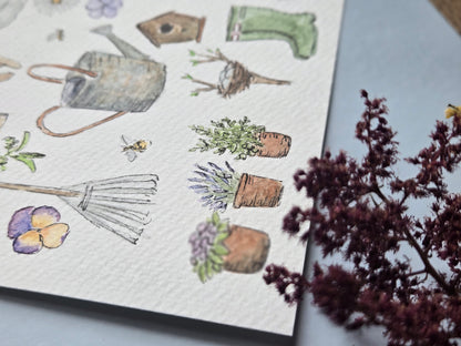 Garden Original Watercolor