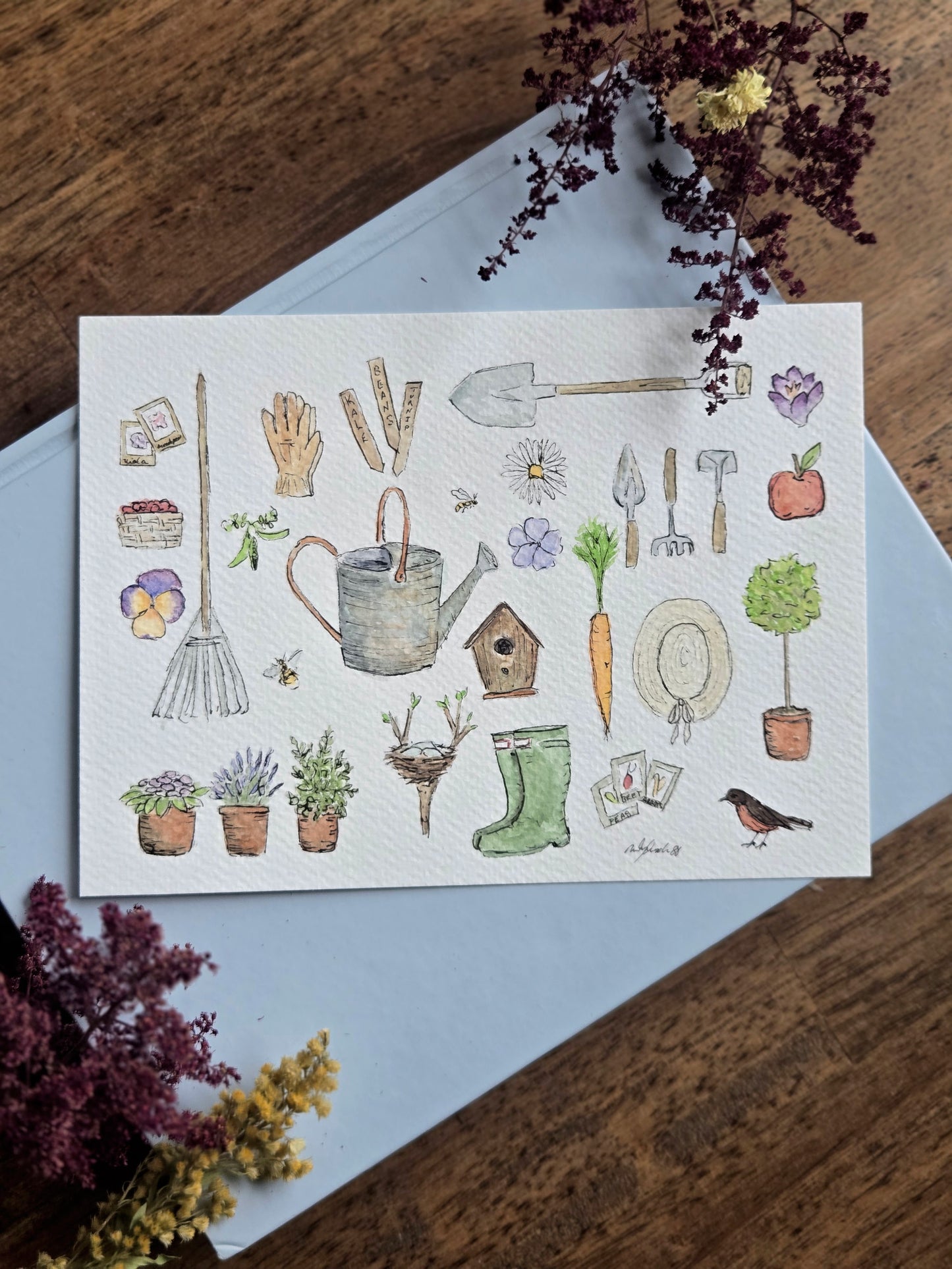 Garden Original Watercolor