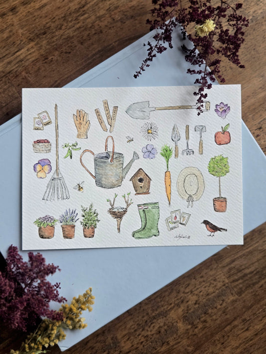 Garden Original Watercolor